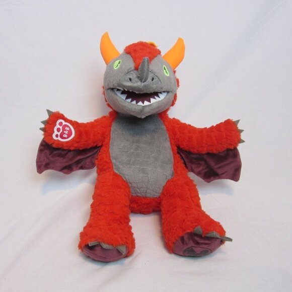 Build A Bear Great Wolf Lodge MagiQuest Charlock Magic Quest Red Dragon Plush - Picture 1 of 6
